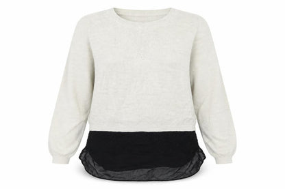 Womens UK Size 12 F&F Beige Pullover Jumper