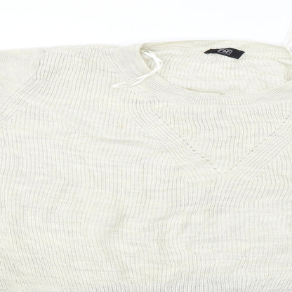 F&F  Womens Beige   Pullover Jumper Size 12