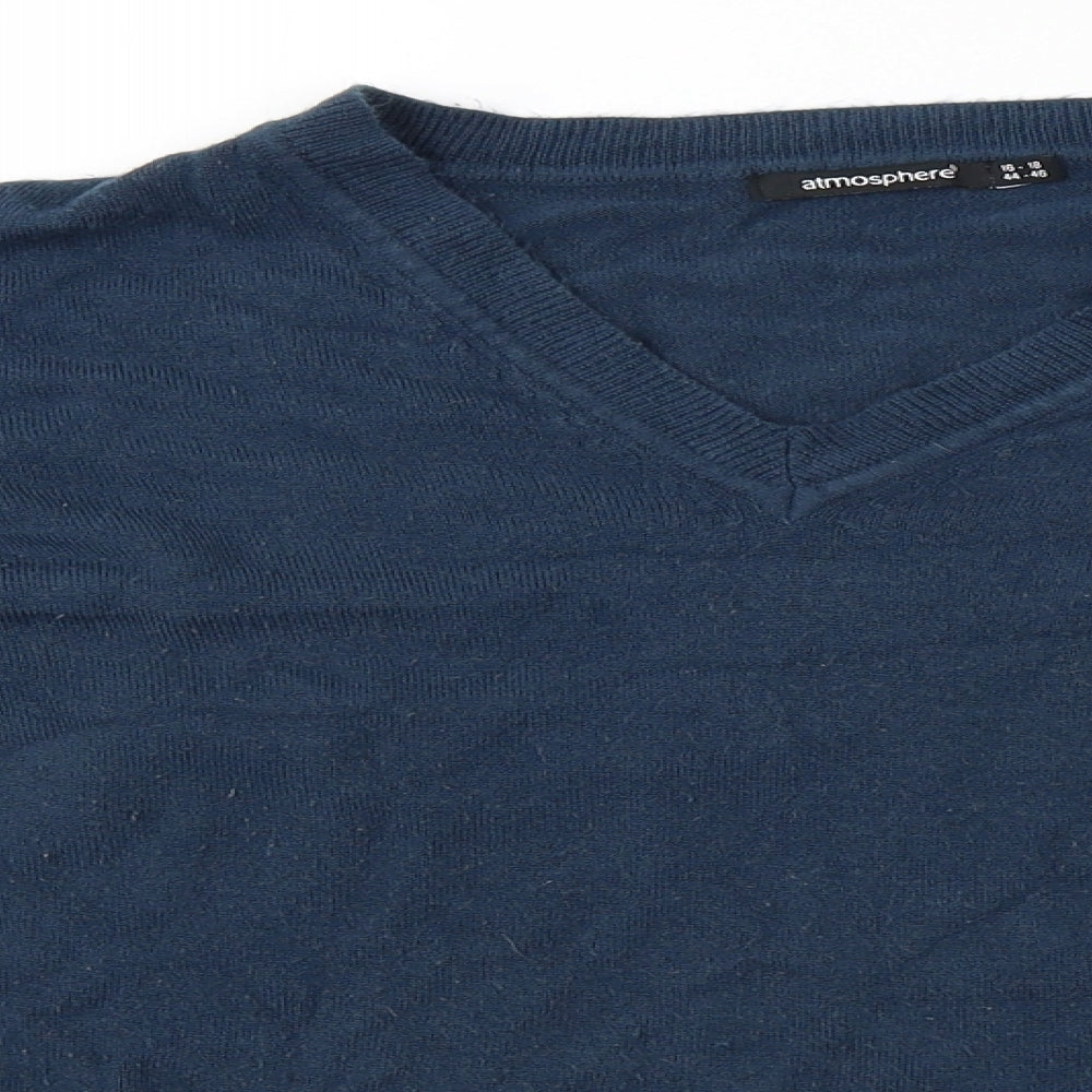 Womens UK Size 16 Atmosphere Blue Pullover Jumper