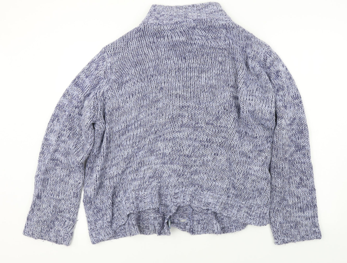 Womens UK Size XL BM Blue Cardigan Jumper