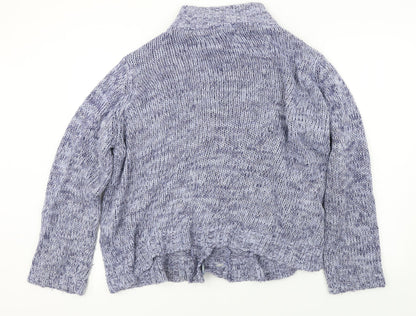 Womens UK Size XL BM Blue Cardigan Jumper