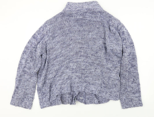 Womens UK Size XL BM Blue Cardigan Jumper
