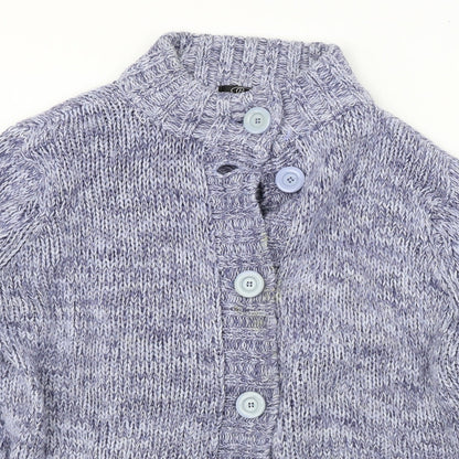Womens UK Size XL BM Blue Cardigan Jumper
