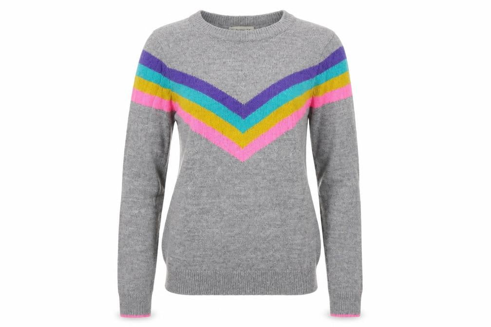 Womens UK Size 6 F&F Grey Pullover Jumper