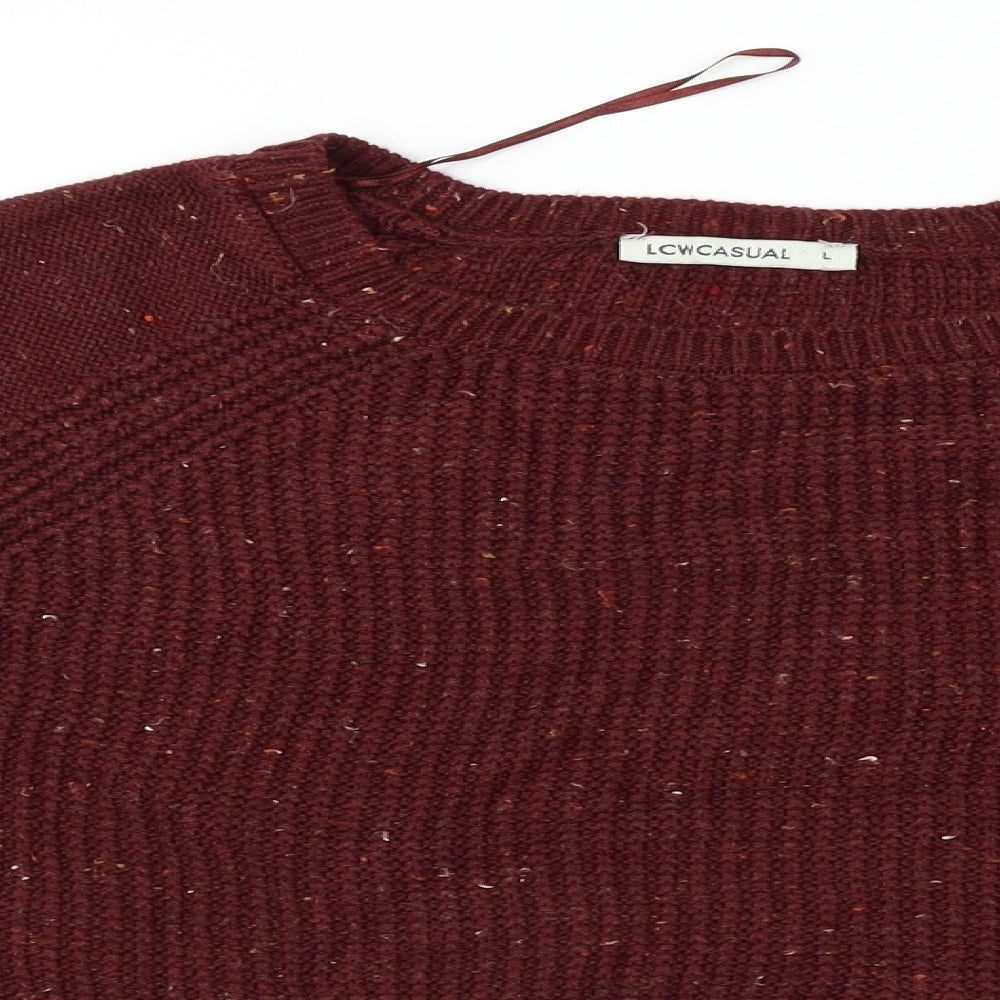 low casual  Womens Red   Pullover Jumper Size L