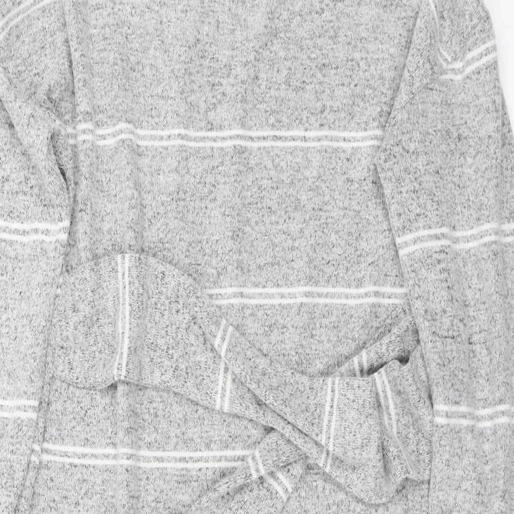 F&F Womens Grey Striped  A-Line  Size 6