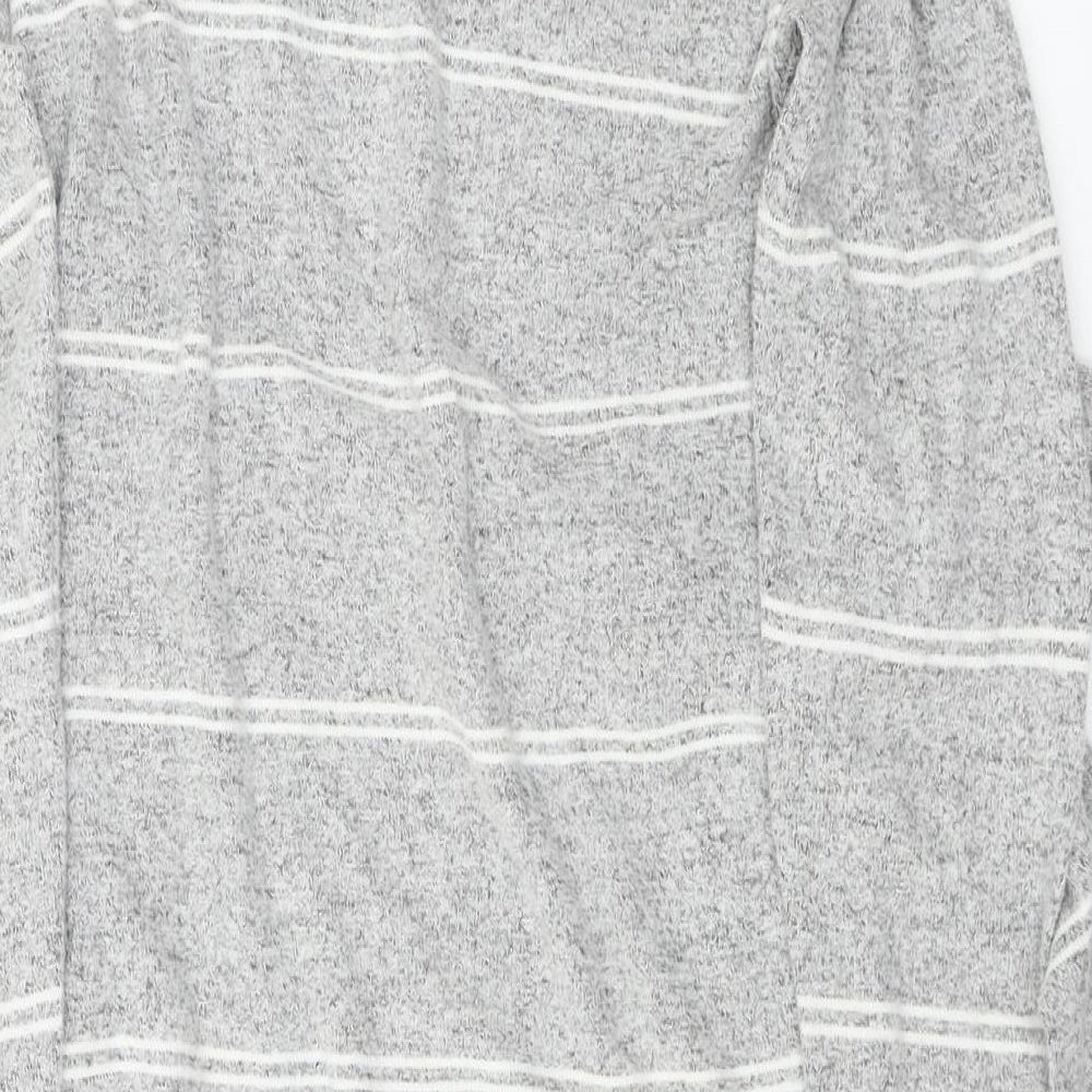 F&F Womens Grey Striped  A-Line  Size 6