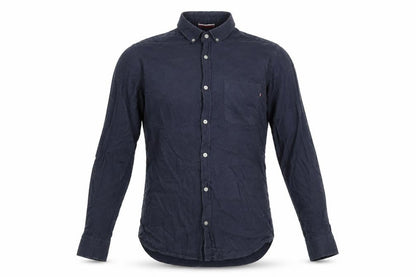 Mens UK Size S Brunswick Garments Blue  Button-Up Long Sleeve Casual Shirt