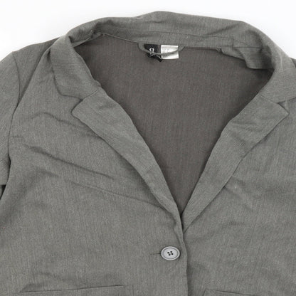 Divided Womens Grey   Jacket Blazer Size 8