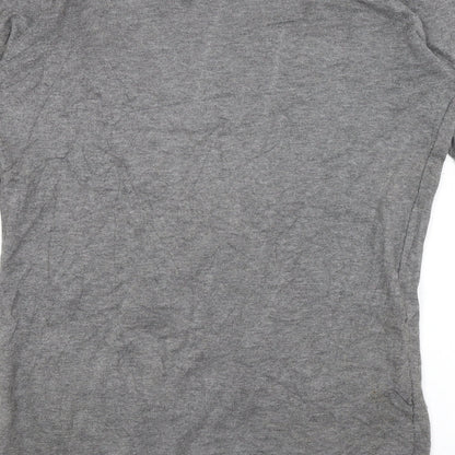 Womens UK Size 10 NEXT Grey Wrap Jumper