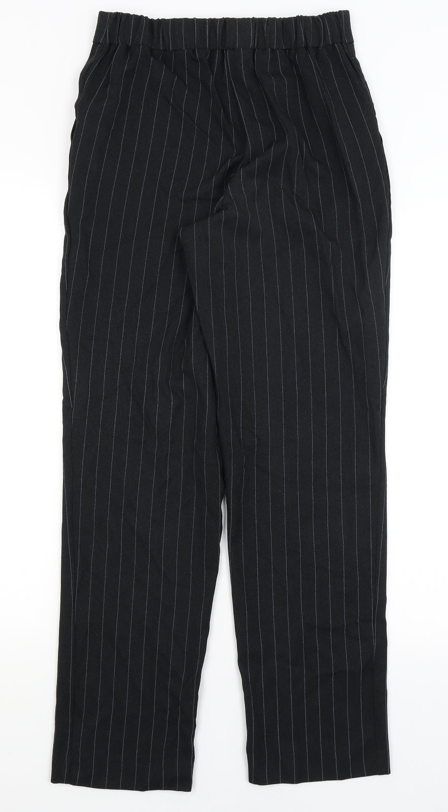 TU Womens Black Striped  Dress Pants Trousers Size 8 L28.5 in
