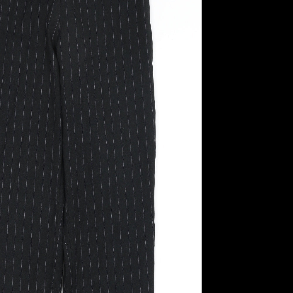 TU Womens Black Striped  Dress Pants Trousers Size 8 L28.5 in