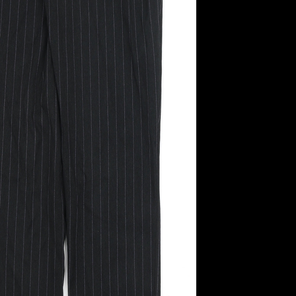 TU Womens Black Striped  Dress Pants Trousers Size 8 L28.5 in