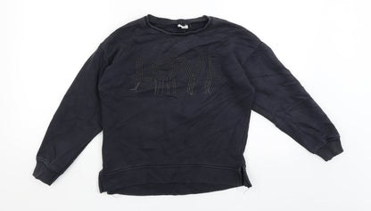 Zara Kids Girls Blue   Pullover Jumper Size 10 Years  - Love