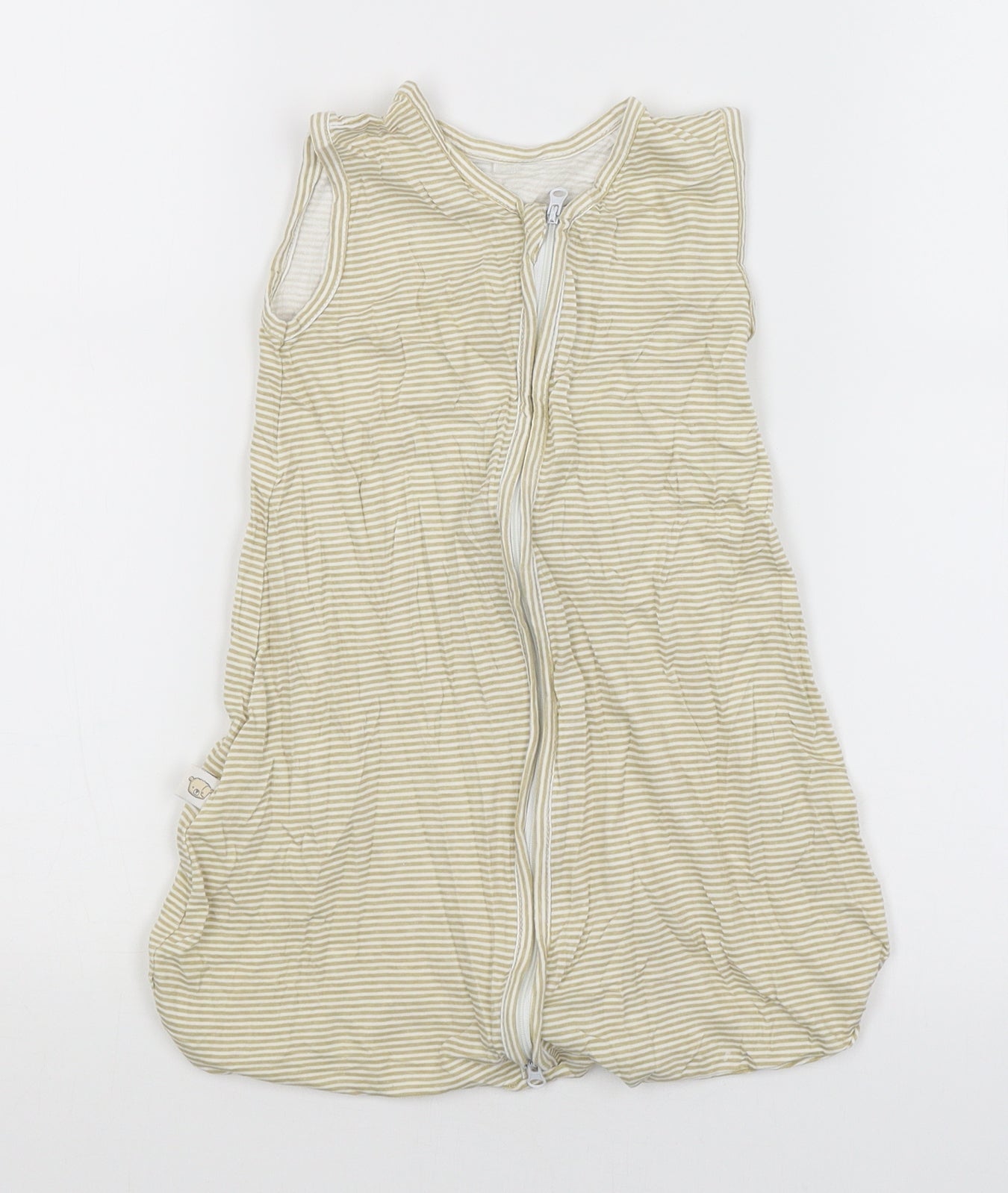 Cleva Mama Baby White Striped  Babygrow One-Piece Size 0-3 Months