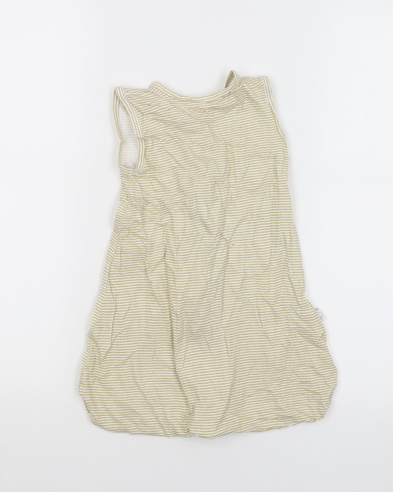Cleva Mama Baby White Striped  Babygrow One-Piece Size 0-3 Months