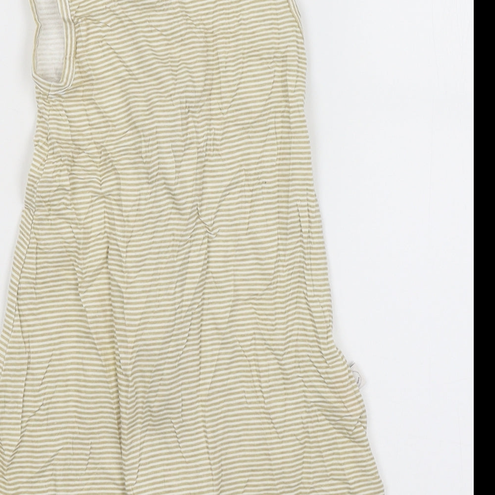 Cleva Mama Baby White Striped  Babygrow One-Piece Size 0-3 Months