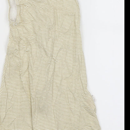 Cleva Mama Baby White Striped  Babygrow One-Piece Size 0-3 Months