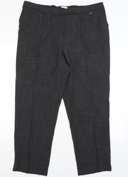 Classic Womens Grey   Dress Pants Trousers Size 20 L28 in