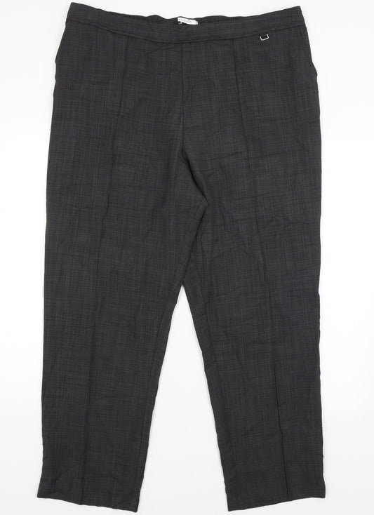 Classic Womens Grey   Dress Pants Trousers Size 20 L28 in