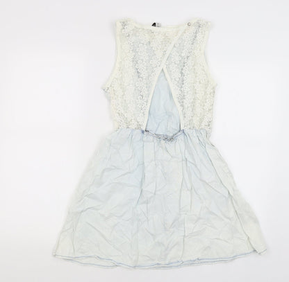 Denim Co Womens Blue   Basic Blouse Size 8