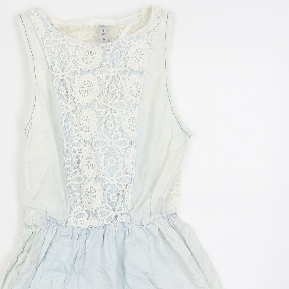 Denim Co Womens Blue   Basic Blouse Size 8