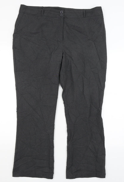 Womens UK Size 18 Papaya Regular Fit  Grey Trousers