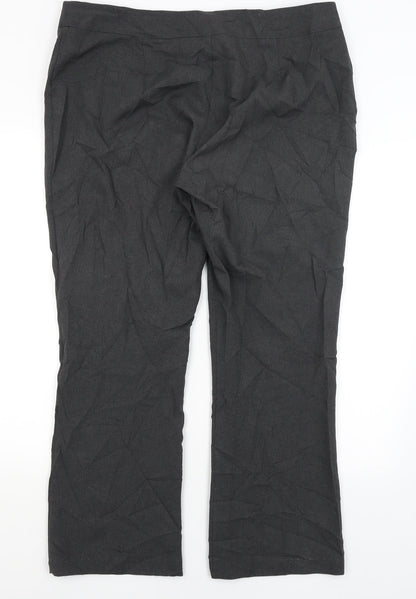Womens UK Size 18 Papaya Regular Fit  Grey Trousers