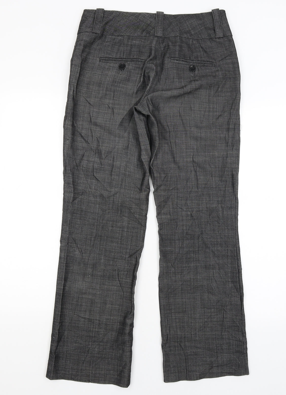 Monsoon Womens Grey   Dress Pants Trousers Size 8 L29 in