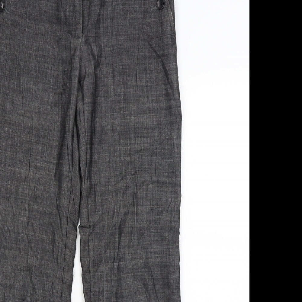 Monsoon Womens Grey   Dress Pants Trousers Size 8 L29 in