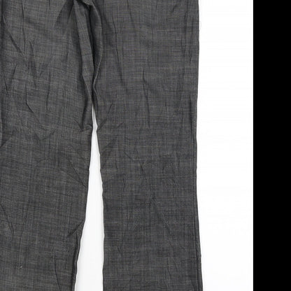 Monsoon Womens Grey   Dress Pants Trousers Size 8 L29 in