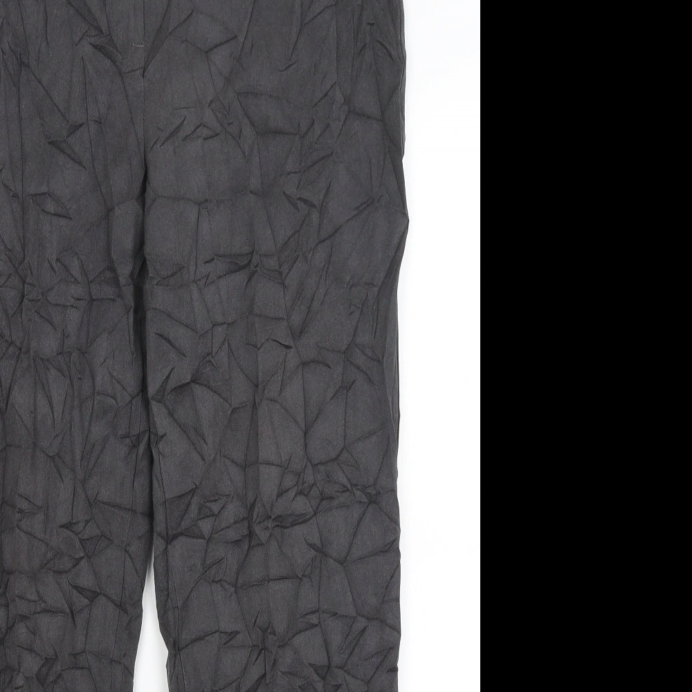Womens UK Size 12 M&S Regular Fit Dress Pants Black Trousers