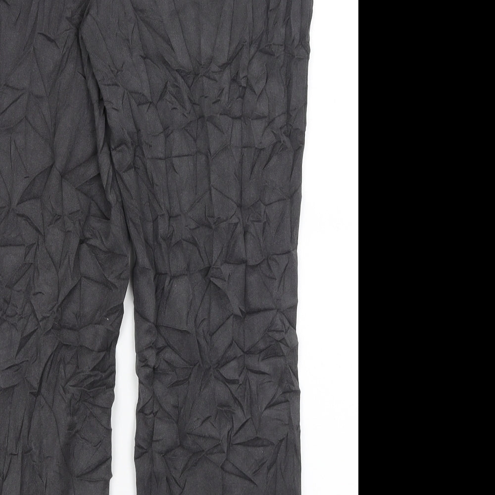 Womens UK Size 12 M&S Regular Fit Dress Pants Black Trousers