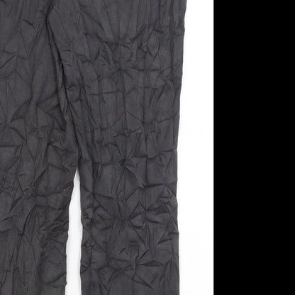 Womens UK Size 12 M&S Regular Fit Dress Pants Black Trousers
