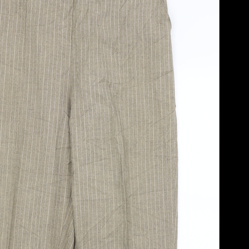 Womens UK Size 20 Preworn Regular Fit  Brown Trousers