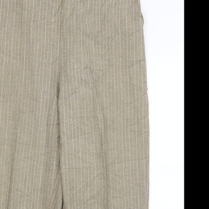 Womens UK Size 20 Preworn Regular Fit  Brown Trousers