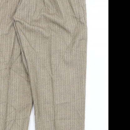 Womens UK Size 20 Preworn Regular Fit  Brown Trousers