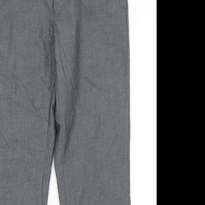 Burton Menswear Mens Grey   Dress Pants Trousers Size 34 in L30 in