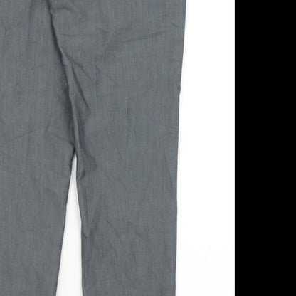 Burton Menswear Mens Grey   Dress Pants Trousers Size 34 in L30 in