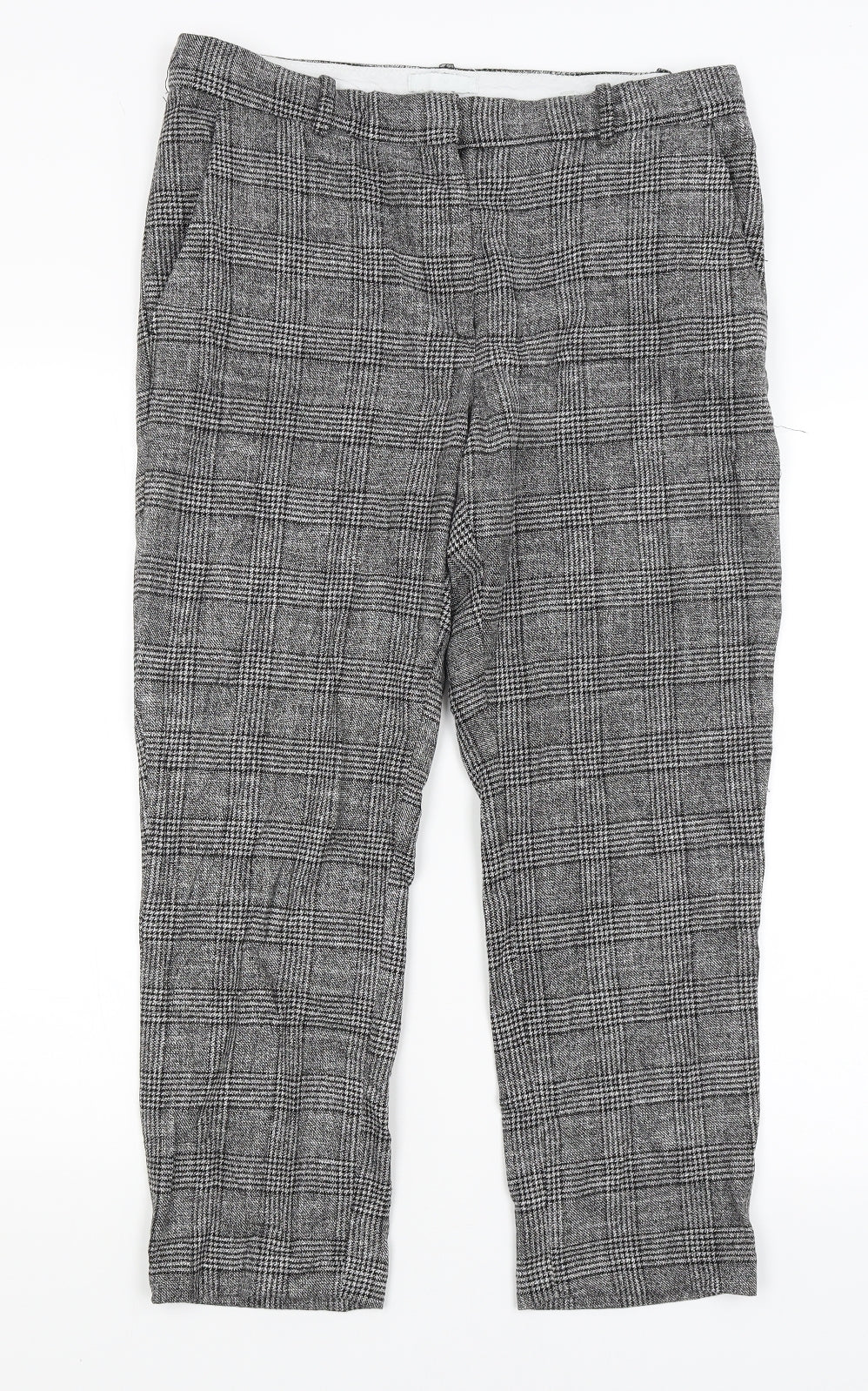 Womens UK Size 14 H&M Regular Fit  Grey Trousers