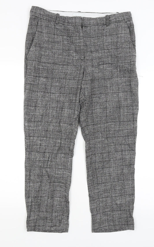 Womens UK Size 14 H&M Regular Fit  Grey Trousers