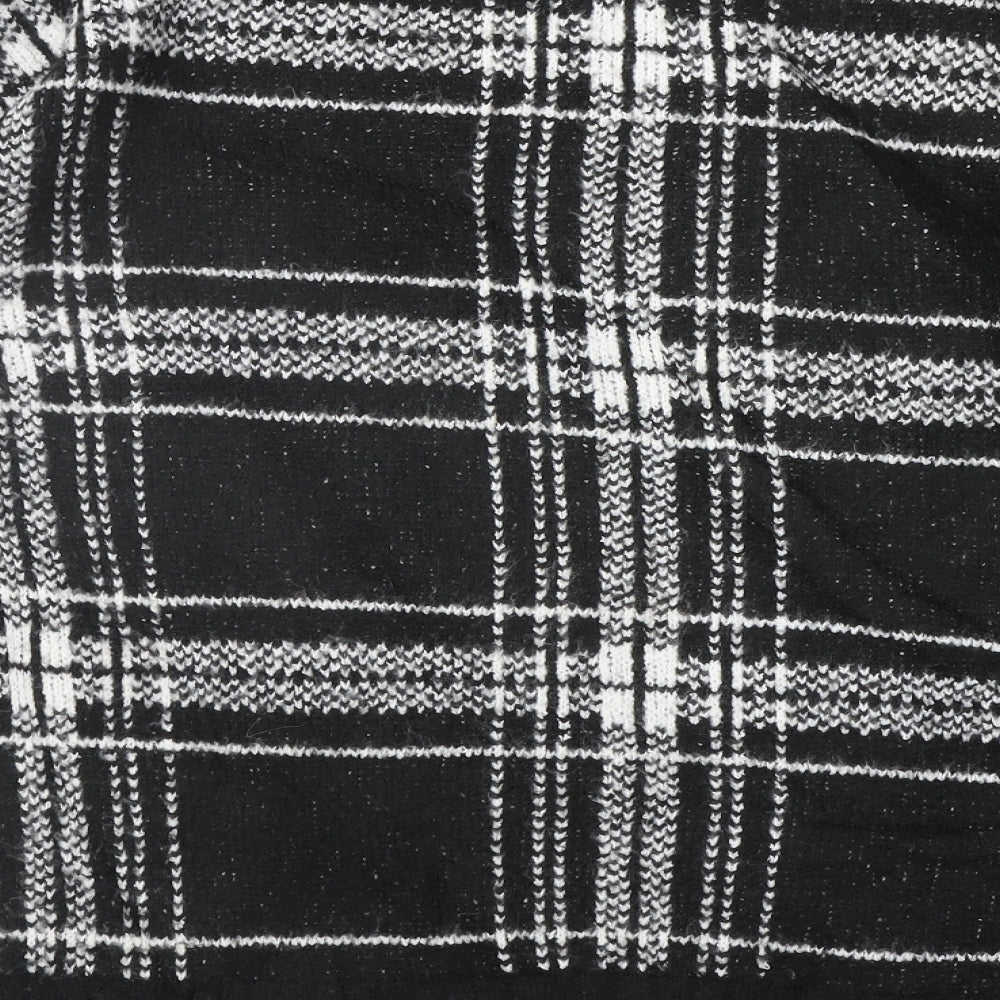 Marks and Spencer Womens Black Geometric  Pullover Jumper Size M