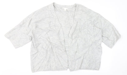 H&M Womens Grey   Cardigan Jumper Size S