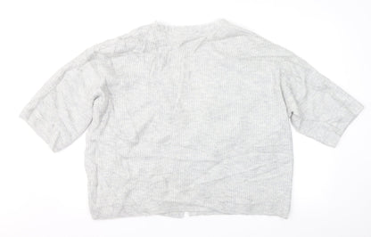 H&M Womens Grey   Cardigan Jumper Size S