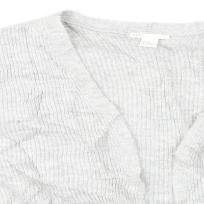 H&M Womens Grey   Cardigan Jumper Size S