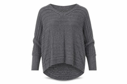Womens UK Size M New Look Grey Pullover Jumper