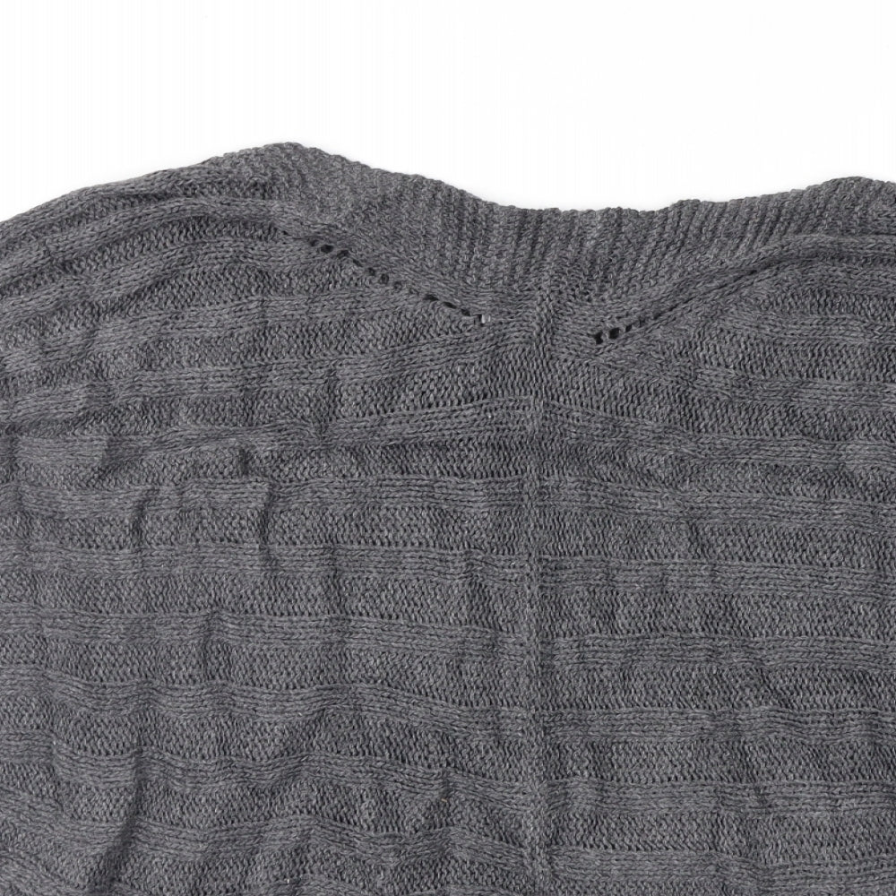 Womens UK Size M New Look Grey Pullover Jumper