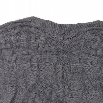 Womens UK Size M New Look Grey Pullover Jumper