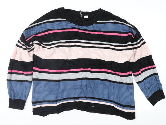 Womens UK Size M Divided Multicoloured Pullover Jumper