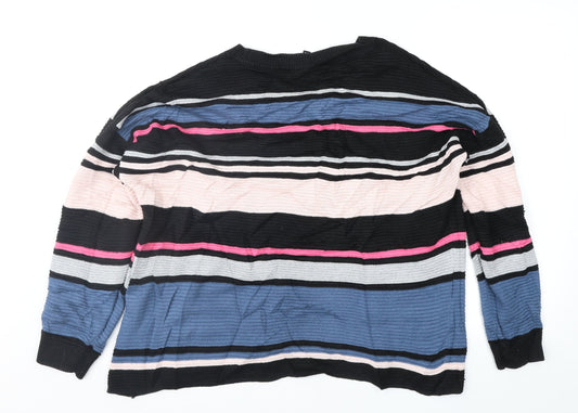 Womens UK Size M Divided Multicoloured Pullover Jumper